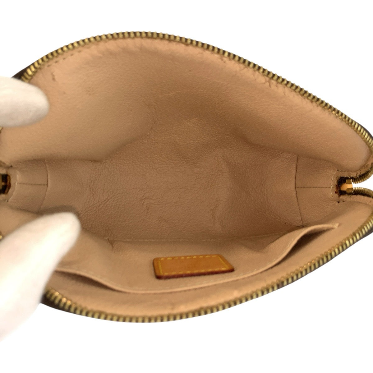 24878
LOUIS VUITTON ルイヴィトン モノグラム ポシェット コスメティックPM ブラウン ゴールド金具 PVC M47515 ポーチ 化粧ポーチ レディース AB30