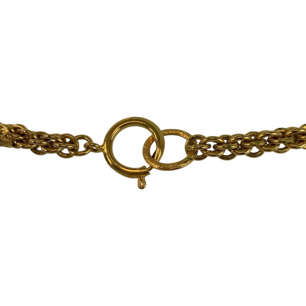 24882
CHANEL シャネル ヴィンテージ 透かし ボール ゴールド メッキ ネックレス レディース AB56