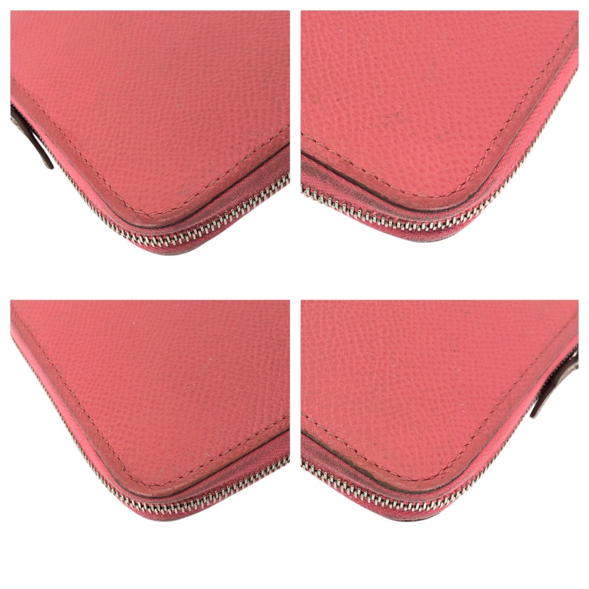 24883
HERMES エルメス アザップロング シルクイン ローズアザレ ピンク シルバー金具 ヴォーエプソン 長財布 ラウンドファスナー X刻印 レディース AB38