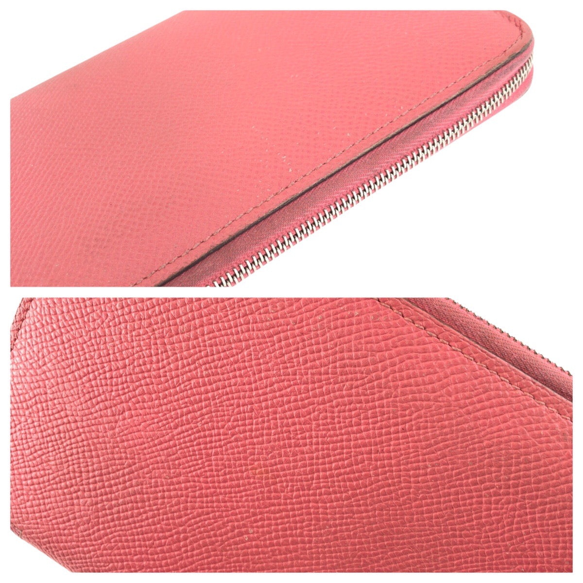 24883
HERMES エルメス アザップロング シルクイン ローズアザレ ピンク シルバー金具 ヴォーエプソン 長財布 ラウンドファスナー X刻印 レディース AB38