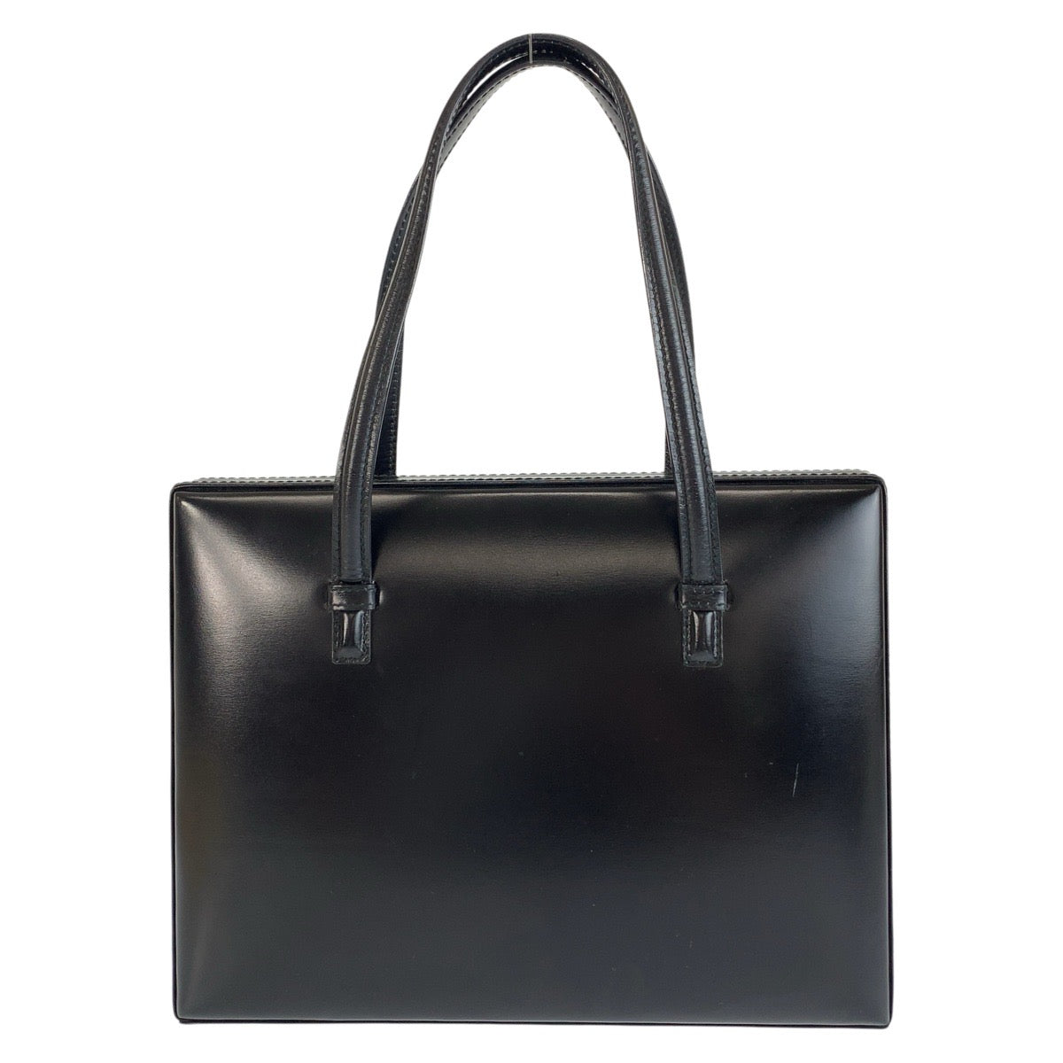 24885
LOEWE ロエベ ヴィンテージ ブラック ゴールド金具 レザー ハンドバッグ レディース AB
