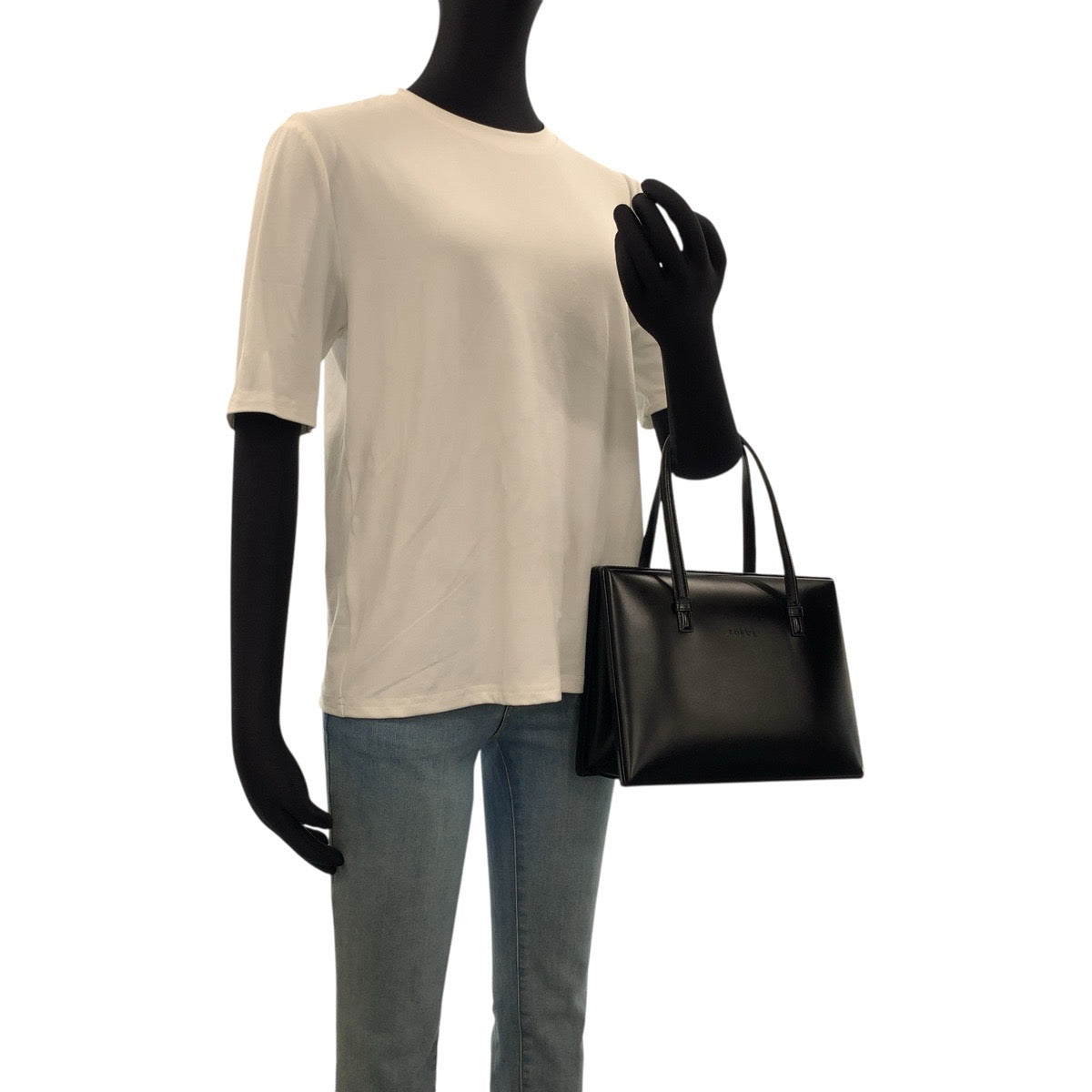 24885
LOEWE ロエベ ヴィンテージ ブラック ゴールド金具 レザー ハンドバッグ レディース AB