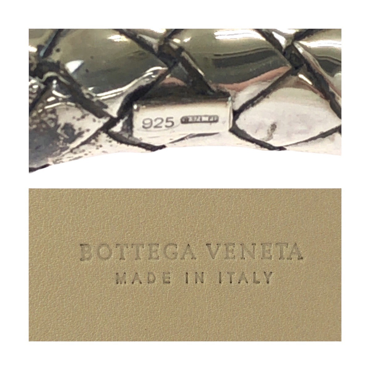 24892
BOTTEGAVENETA ボッテガヴェネタ イントレチャート ホワイト シルバー金具 レザー / シルバー925 ベルト メンズ A21