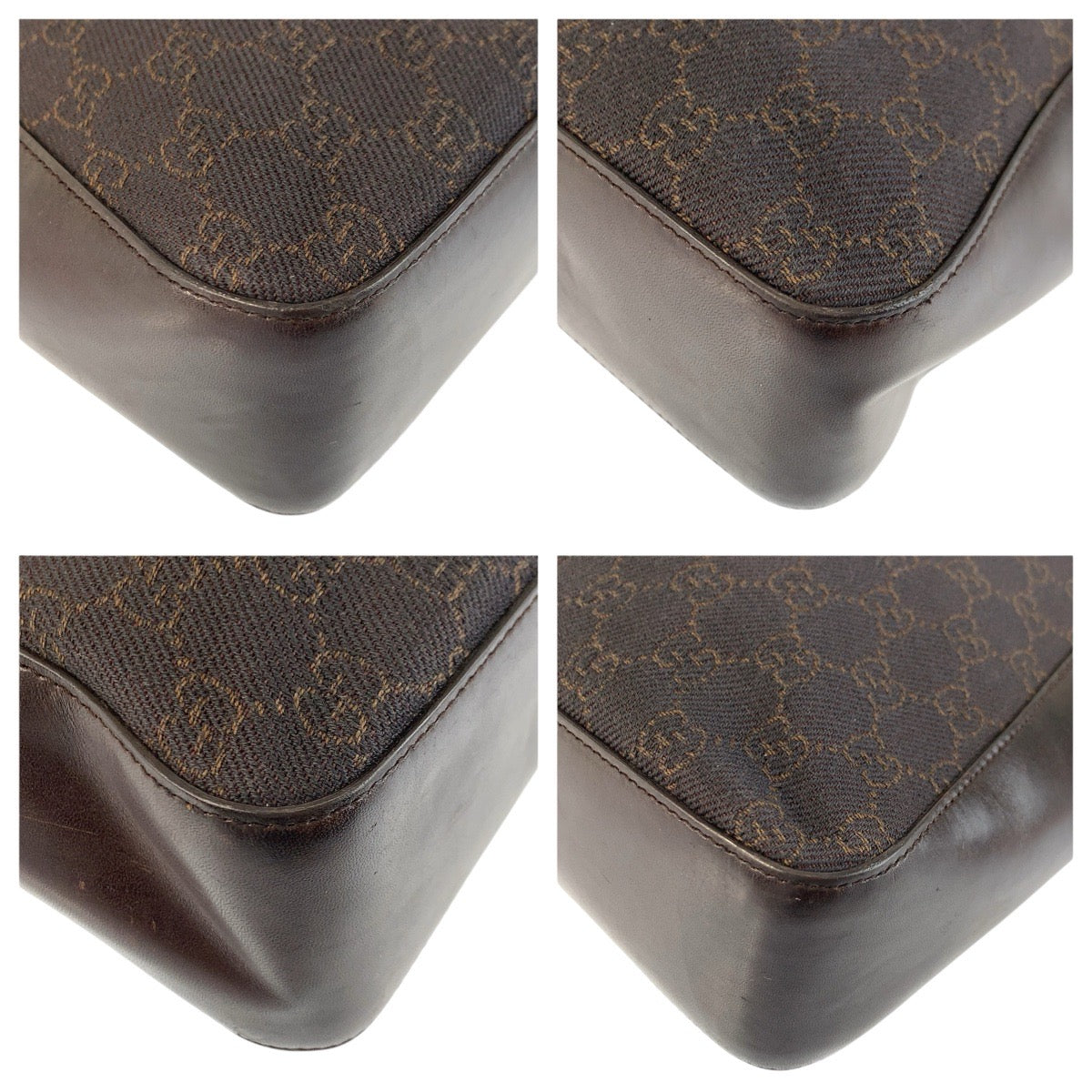 24894
GUCCI グッチ ブラウン GGキャンバス / レザー 73982 トートバッグ ハンドバッグ レディース ABP35