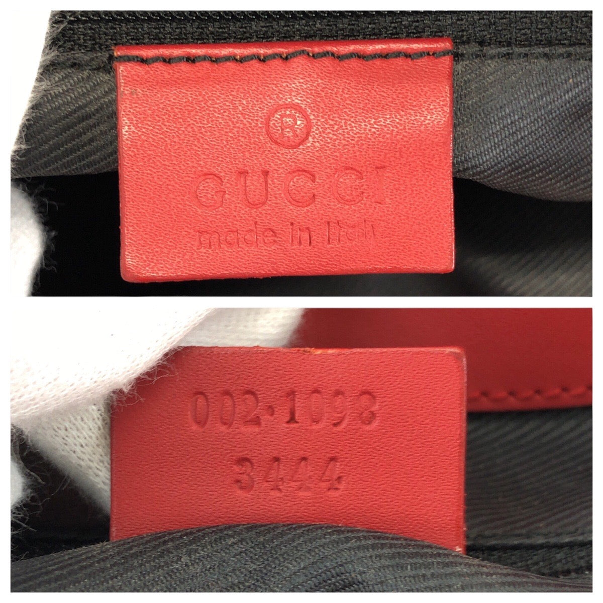24896
GUCCI グッチ ベージュ レッド ゴールド金具 GGキャンバス / レザー 002 1098 トートバッグ レディース AB28