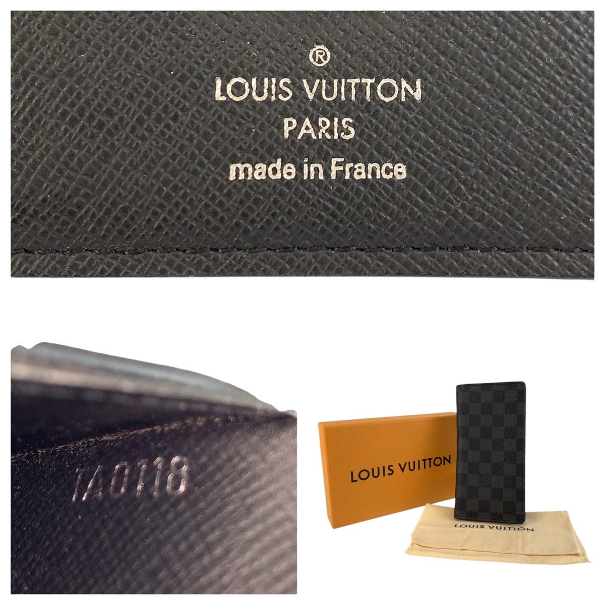 24897
LOUIS VUITTON ルイヴィトン ダミエ グラフィット ポルトフォイユ ロン ブラック 黒 PVC N62227 長財布 札入れ メンズ AB21