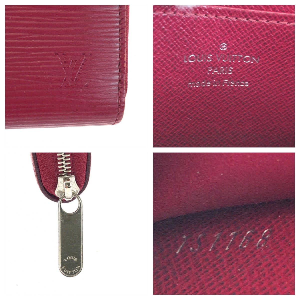 24898
LOUIS VUITTON ルイヴィトン エピ ジッピーコインパース ピンク フューシャ シルバー金具 レザー M60383 コインケース カードケース レディース AB21