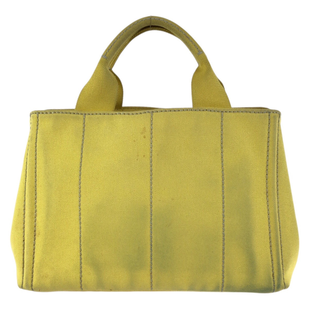 24904
PRADA プラダ カナパ 三角ロゴプレート 2way イエロー ゴールド金具 キャンバス トートバッグ ショルダーバッグ レディース AB42