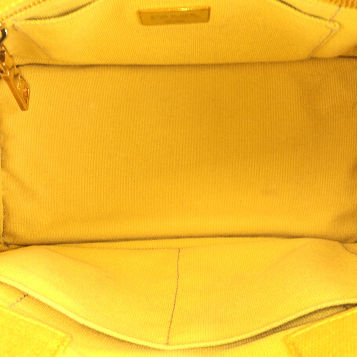 24904
PRADA プラダ カナパ 三角ロゴプレート 2way イエロー ゴールド金具 キャンバス トートバッグ ショルダーバッグ レディース AB42