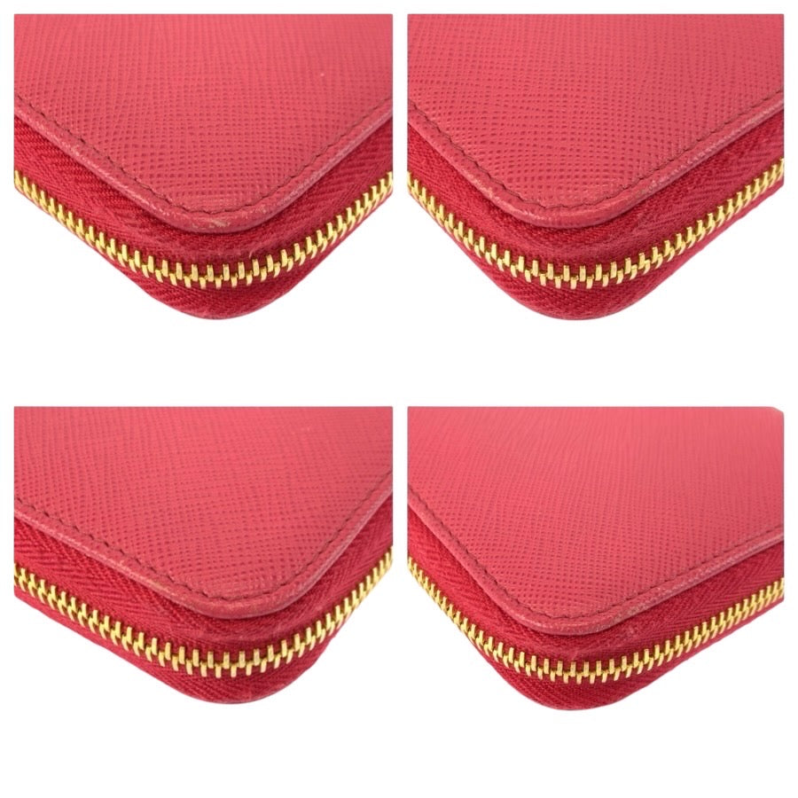 24906
PRADA プラダ サフィアーノ ピンク ゴールド金具 レザー 長財布 ロングウォレット レディース ABP28