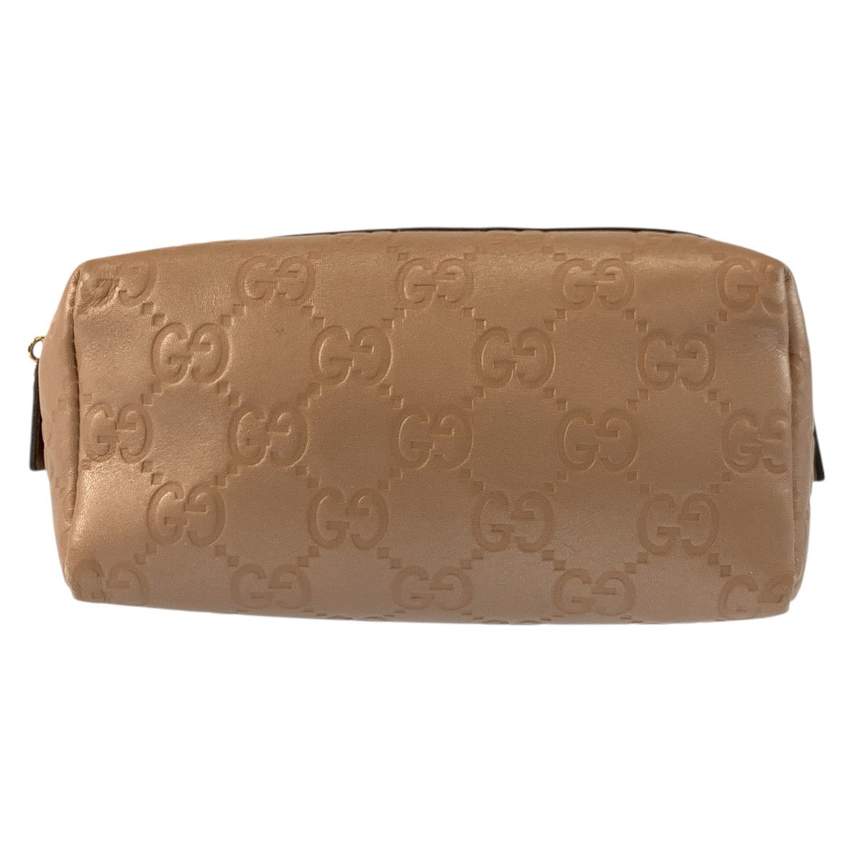 24908
GUCCI グッチ グッチシマ メタリックピンク ピンクベージュ レザー 153228 ポーチ 化粧ポーチ レディース ABP21