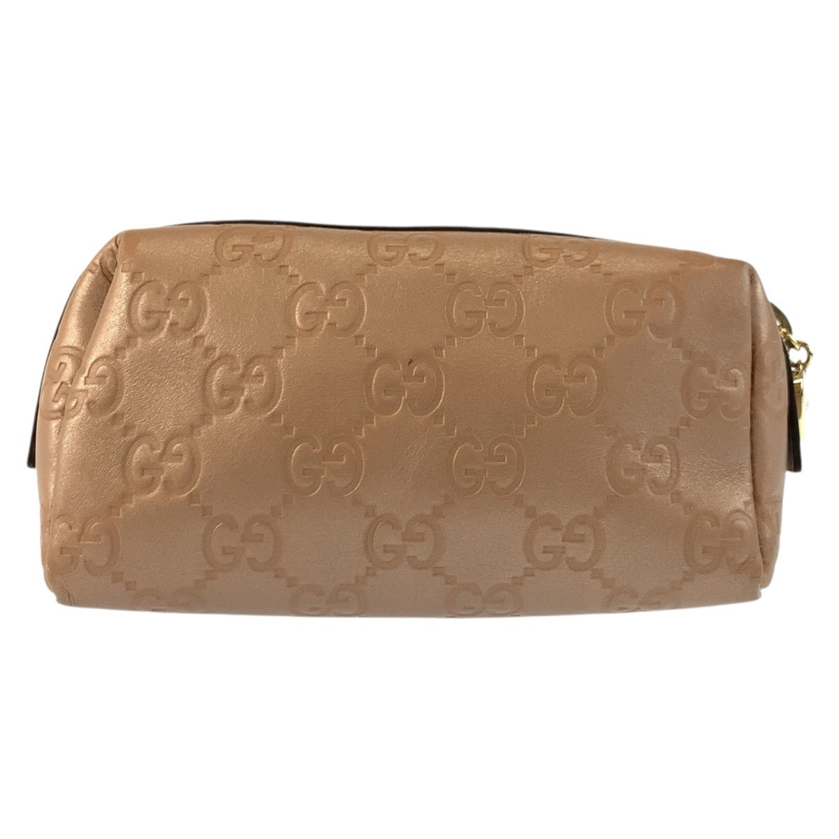 24908
GUCCI グッチ グッチシマ メタリックピンク ピンクベージュ レザー 153228 ポーチ 化粧ポーチ レディース ABP21