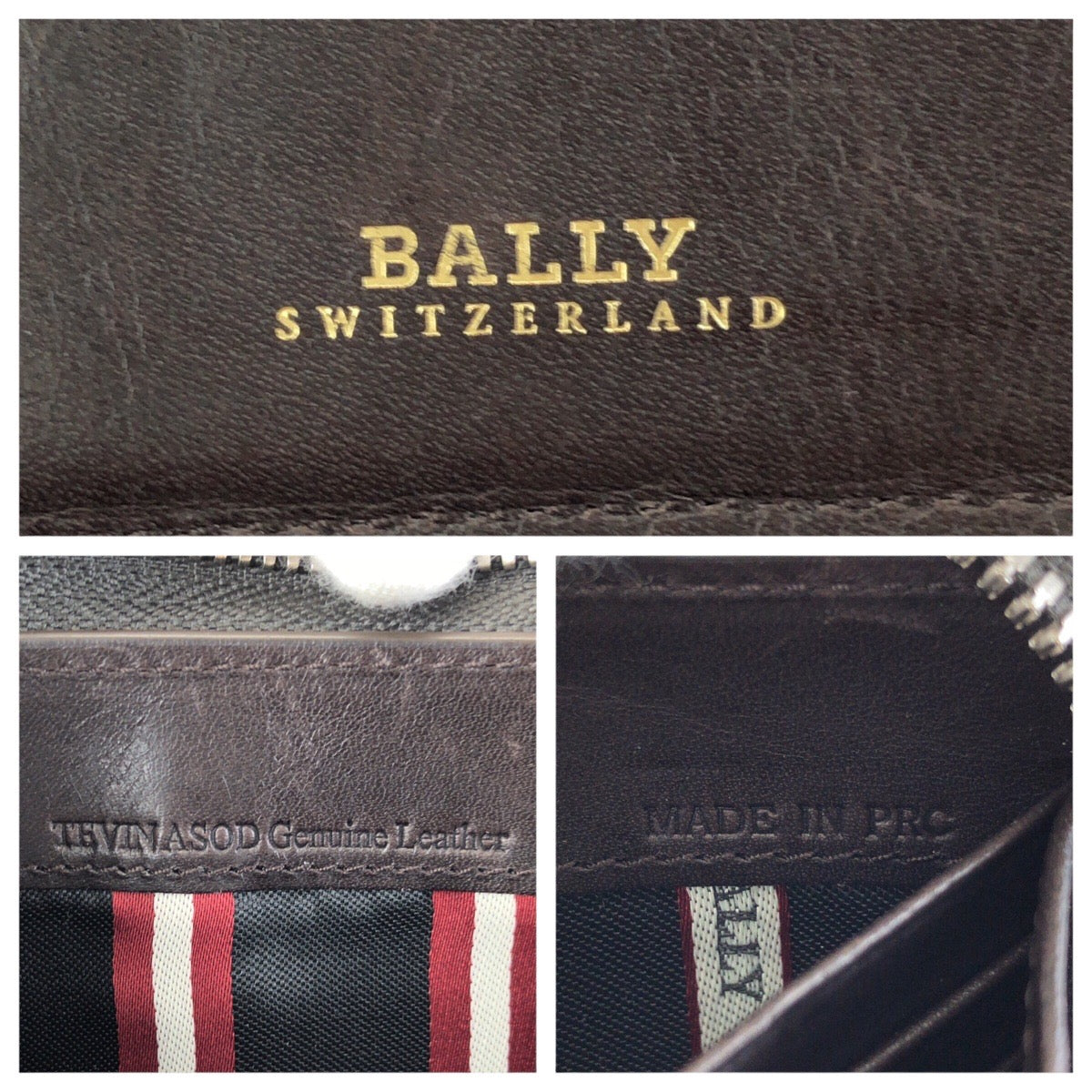 24909
BALLY バリー トレインスポッティング ブラウン シルバー金具 レザー 長財布 ラウンドファスナー メンズ AB8