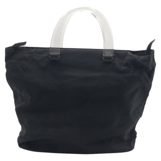 24913
PRADA プラダ テスート 三角ロゴ ブラック 黒 ナイロン / プラスチック プラハンドル ハンドバッグ トートバッグ レディース ABP18