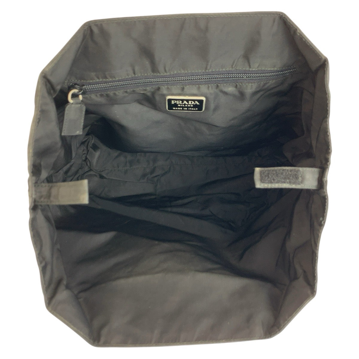 24913
PRADA プラダ テスート 三角ロゴ ブラック 黒 ナイロン / プラスチック プラハンドル ハンドバッグ トートバッグ レディース ABP18