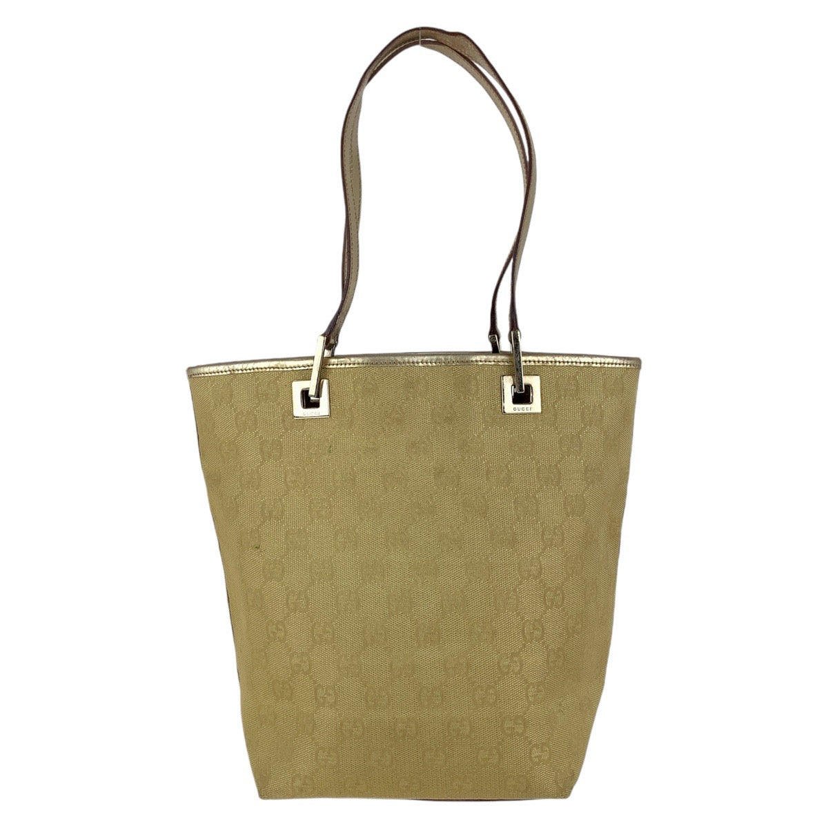 24917
GUCCI グッチ ゴールド GGキャンバス / レザー 002 1099 トートバッグ ショルダーバッグ レディース AB