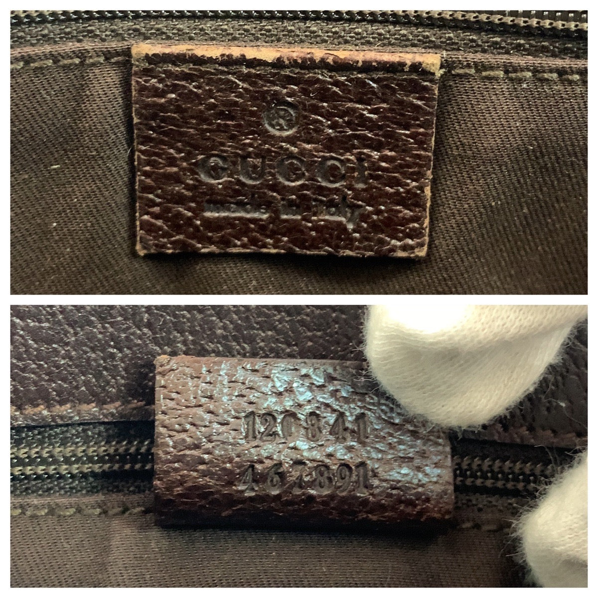 24919
GUCCI グッチ ブラウン シルバー金具 GGキャンバス 120841 ショルダーバッグ メッセンジャーバッグ メンズ AB