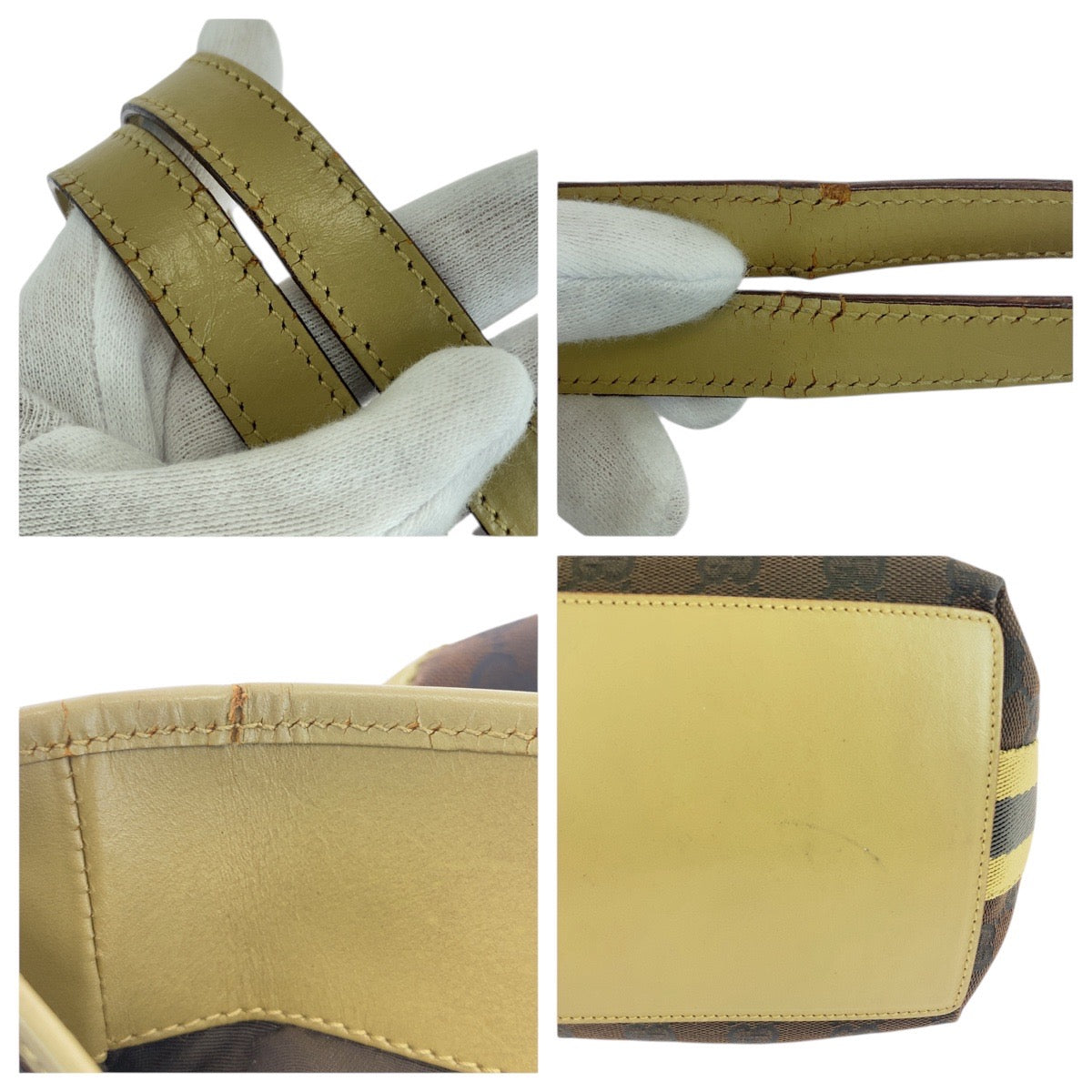 24927
GUCCI グッチ ブラウン マルチカラー シルバー金具 GGキャンバス / レザー 31243 トートバッグ ショルダーバッグ レディース AB26