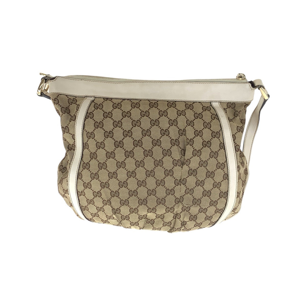 24931
GUCCI グッチ アビー ベージュ アイボリー ゴールド金具 GGキャンバス / レザー 204940 ショルダーバッグ メッセンジャーバッグ レディース AB30