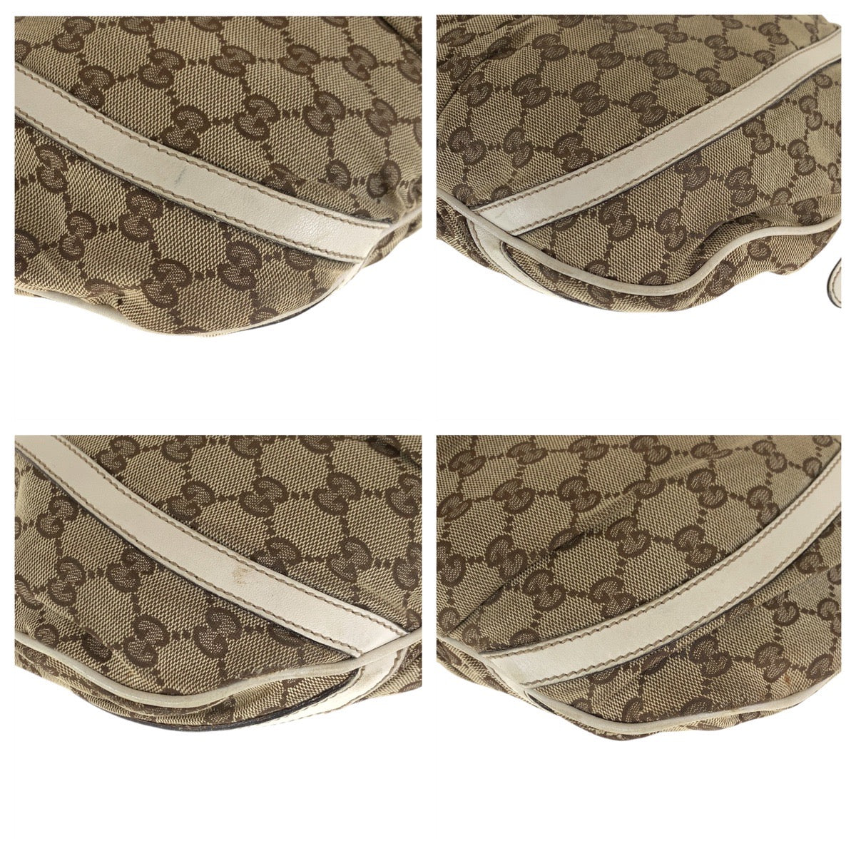 24931
GUCCI グッチ アビー ベージュ アイボリー ゴールド金具 GGキャンバス / レザー 204940 ショルダーバッグ メッセンジャーバッグ レディース AB30