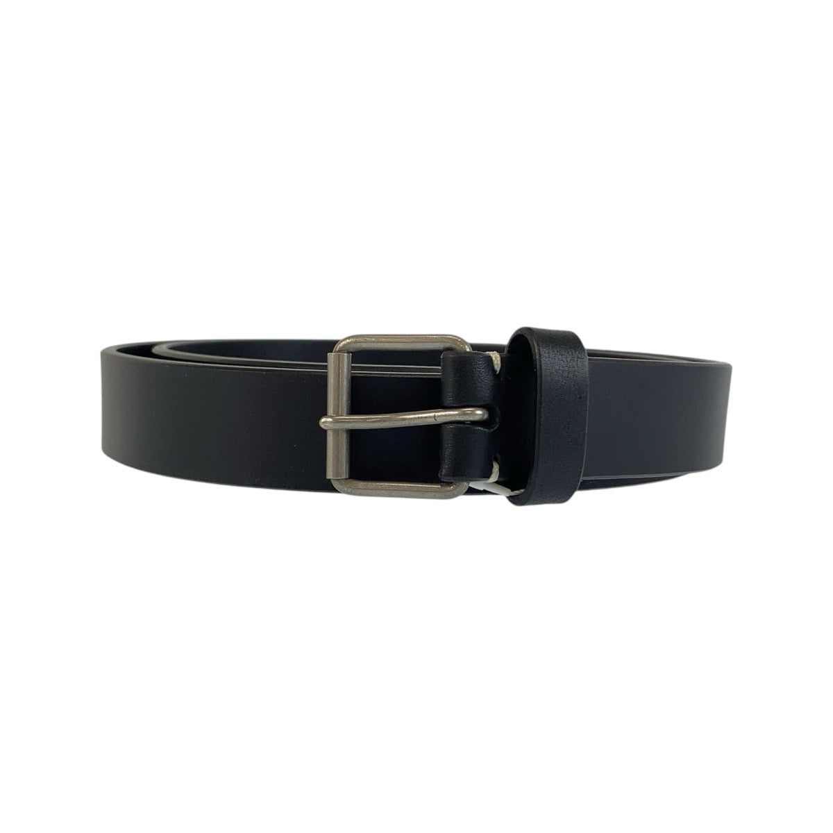 24936
MARGARET HOWELL マーガレットハウエル オイルレザー 32インチ ブラック 黒 シルバー金具 レザー ベルト メンズ N8