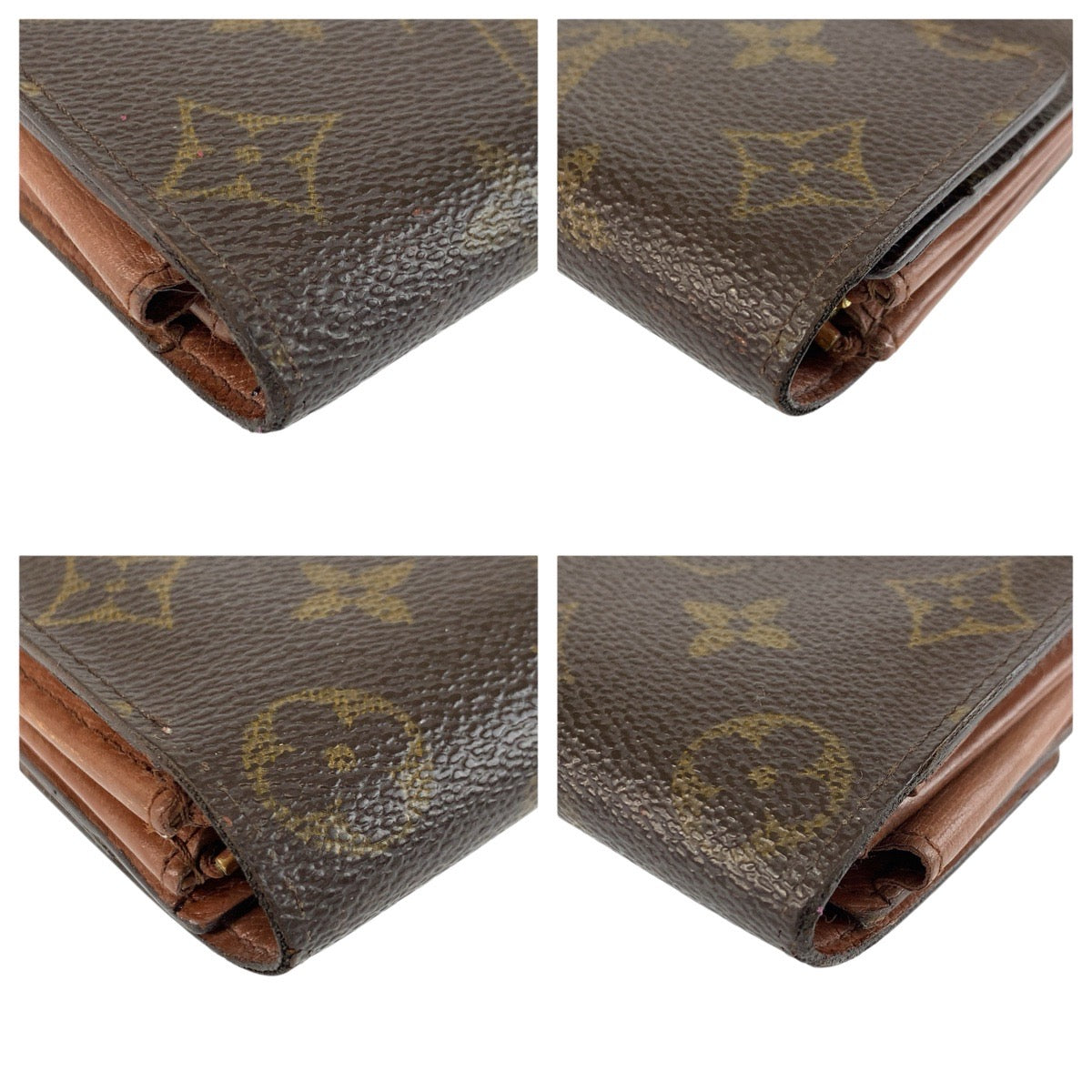 24940
LOUIS VUITTON ルイヴィトン モノグラム ポシェット ポルトモネ クレディ ブラウン ゴールド金具 PVC M61725 長財布 ロングウォレット レディース AB8
