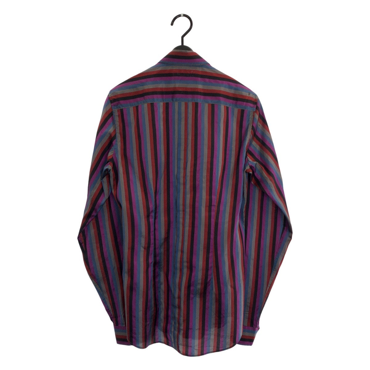 24946
GUCCI グッチ サイズ38 マルチカラー シルク 長袖シャツ ストライプシャツ レディース ABP12