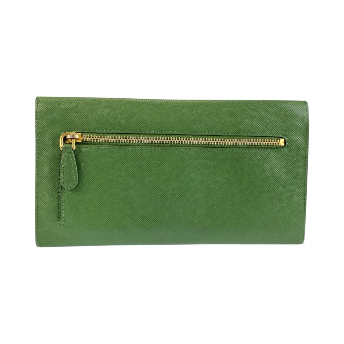 24948
PRADA プラダ サフィアーノ エンベロープ グリーン ゴールド金具 レザー 長財布 ロングウォレット レディース AB8