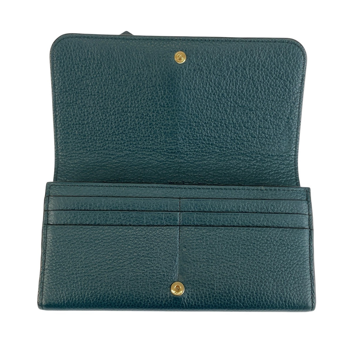 24949
Chloe クロエ アルファベット フラップ ウォレット グリーン ゴールド金具 レザー 長財布 ロングウォレット レディース A12