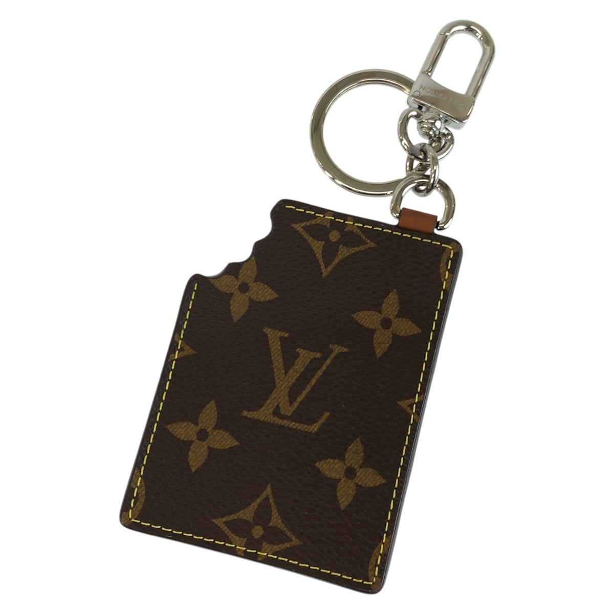 24952
LOUIS VUITTON ルイヴィトン モノグラム LVチョコレートバー ブラウン シルバー金具 レザー M01478 チャーム バッグチャーム レディース SA58