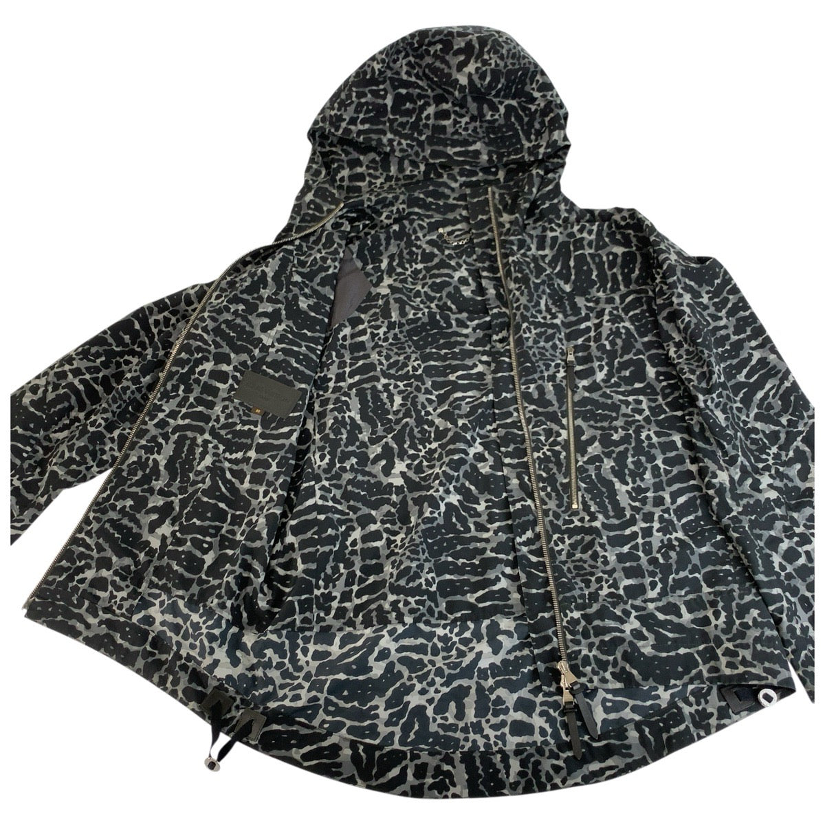 24954
LOUIS VUITTON ルイヴィトン カモフラ サイズ50 ブラック グレー ポリエステル / ポリウレタン ナイロンジャケット ジップアップ メンズ ABP42