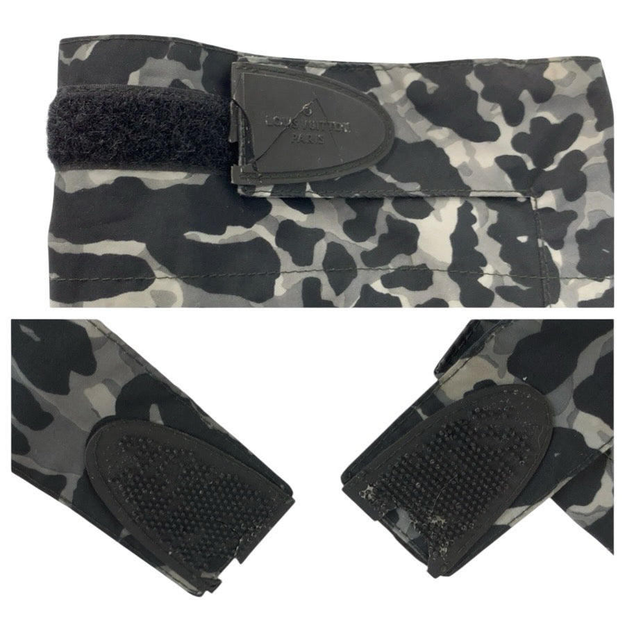 24954
LOUIS VUITTON ルイヴィトン カモフラ サイズ50 ブラック グレー ポリエステル / ポリウレタン ナイロンジャケット ジップアップ メンズ ABP42