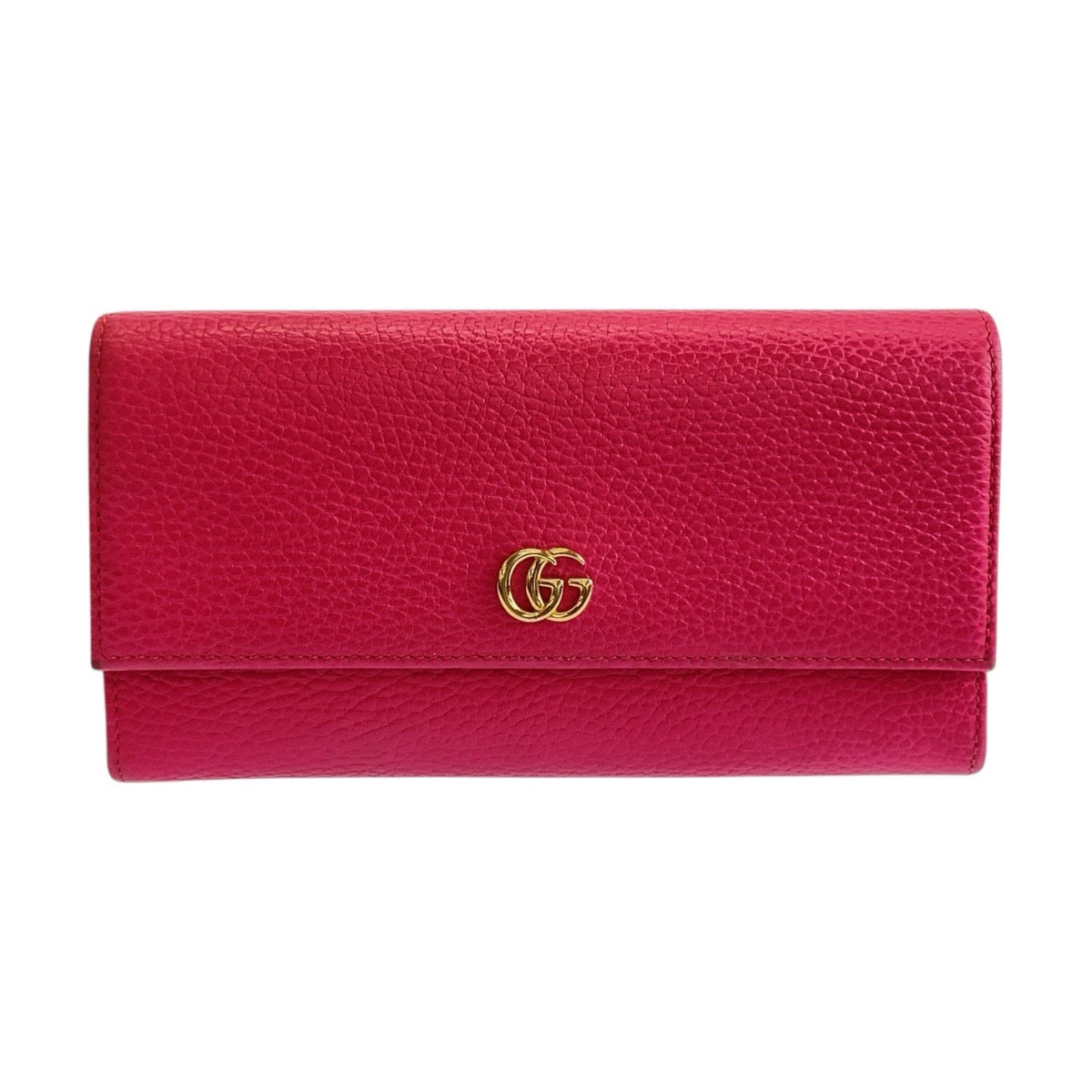 24960
GUCCI グッチ GGマーモント コンチネンタルウォレット ピンク ゴールド金具 レザー 456116 長財布 ロングウォレット レディース ABP20