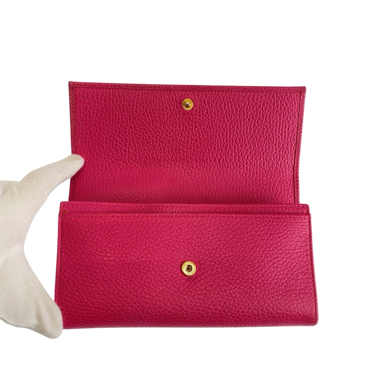 24960
GUCCI グッチ GGマーモント コンチネンタルウォレット ピンク ゴールド金具 レザー 456116 長財布 ロングウォレット レディース ABP20