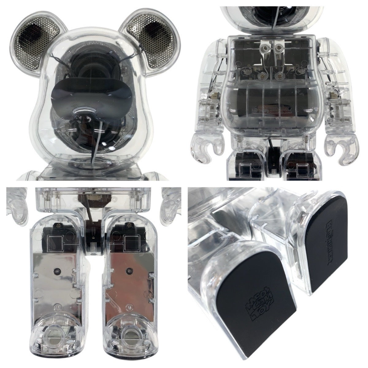 24963
MEDICOM TOY メディコムトイ BE@RBRICK AUDIO 400% Portable Bluetooth® Speaker クリア プラスチック オーディオ機器 フィギュア メンズ ABP35