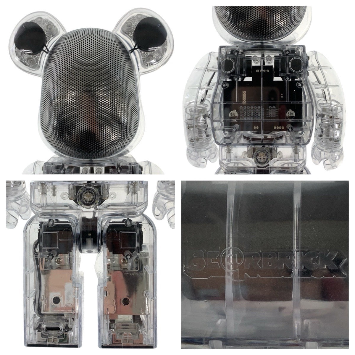 24963
MEDICOM TOY メディコムトイ BE@RBRICK AUDIO 400% Portable Bluetooth® Speaker クリア プラスチック オーディオ機器 フィギュア メンズ ABP35