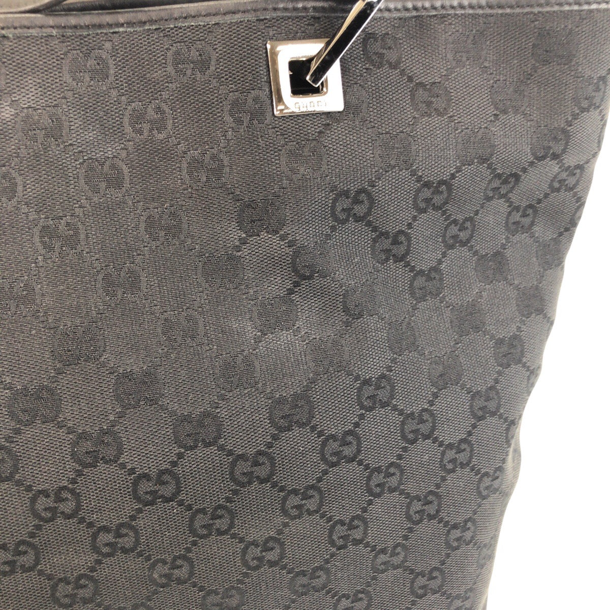 GUCCI グッチ ブラック 黒 GGキャンバス / レザー 31243 トートバッグ ショルダーバッグ レディース ABP39