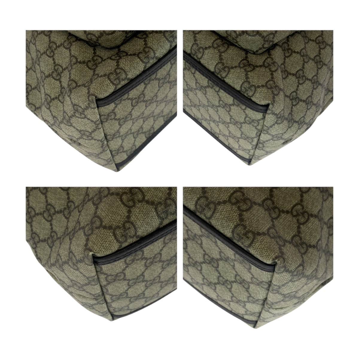 GUCCI グッチ ベージュ ブラウン シルバー金具 GGスプリームキャンバス 108832 トートバッグ ショルダーバッグ メンズ ABP37