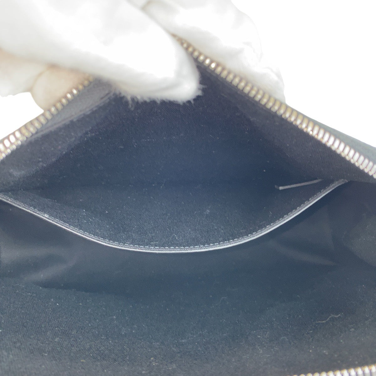 Berluti ベルルッティ エスカパード ブラック 黒 シルバー金具 PVC クラッチバッグ セカンドバッグ メンズ ABP