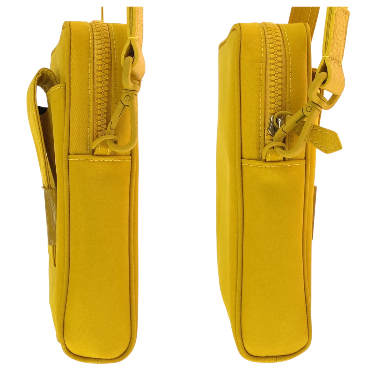 FENDI フェンディ ロゴ イエロー イエロー金具 ナイロン 7AS056 AG0P ショルダーバッグ ポシェット メンズ SA63