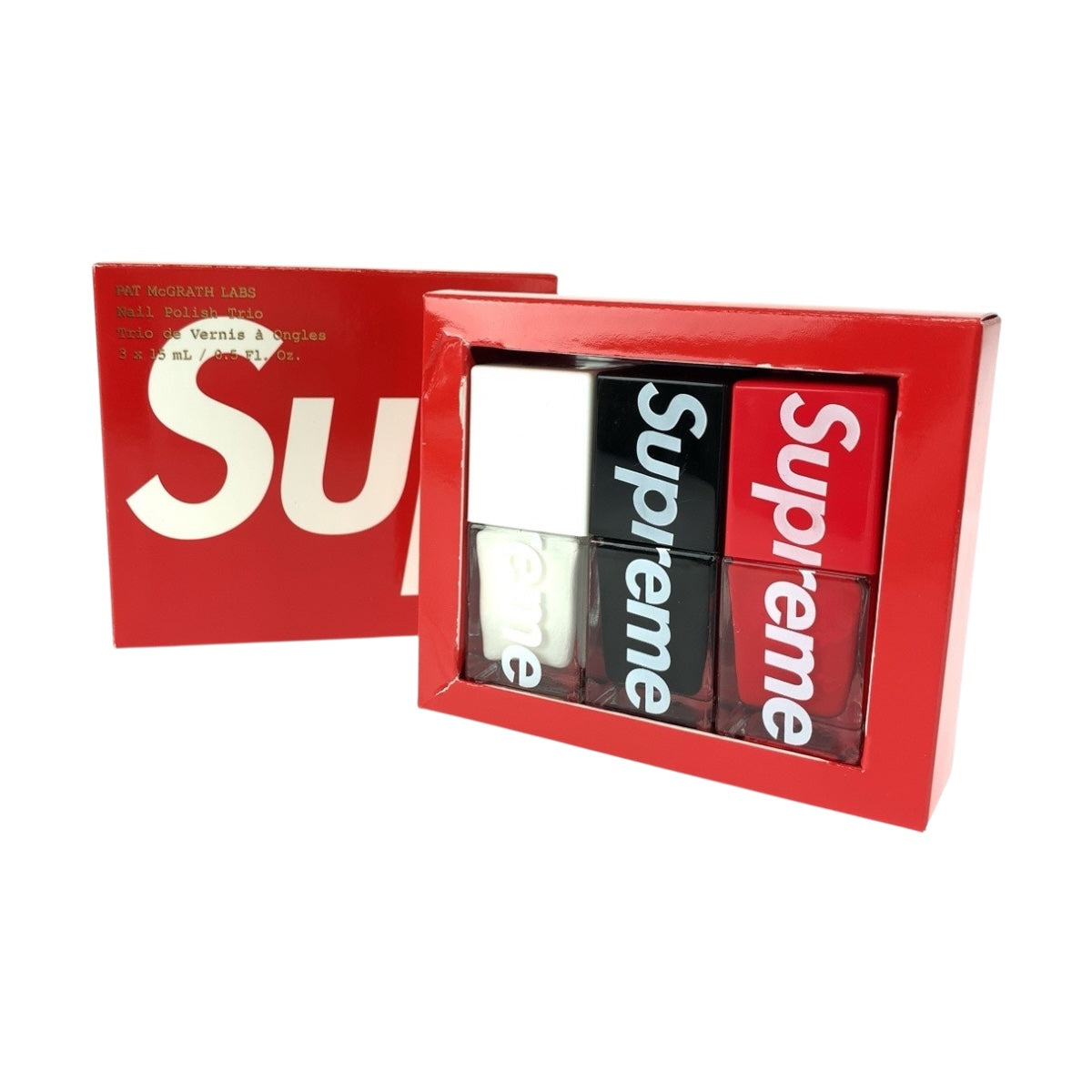 Supreme シュプリーム パットマクグラス ラブス ネイルポリッシュ トリオ レッド ホワイト ブラック ガラス 雑貨 ネイルポリッシュ レディース AB