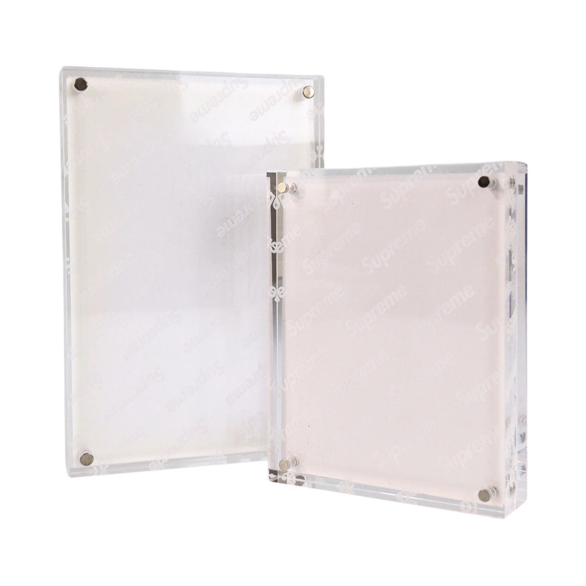 Supreme シュプリーム Acrylic Photo Frame 2個セット クリア アクリル フォトフレーム メンズ S14