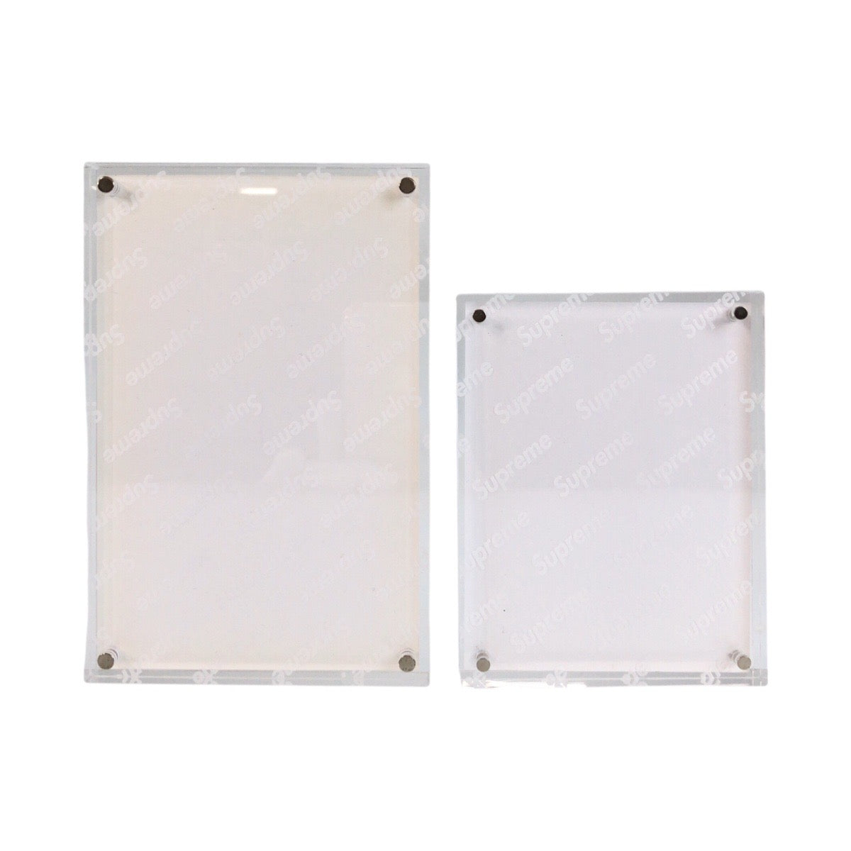 Supreme シュプリーム Acrylic Photo Frame 2個セット クリア アクリル フォトフレーム メンズ S14