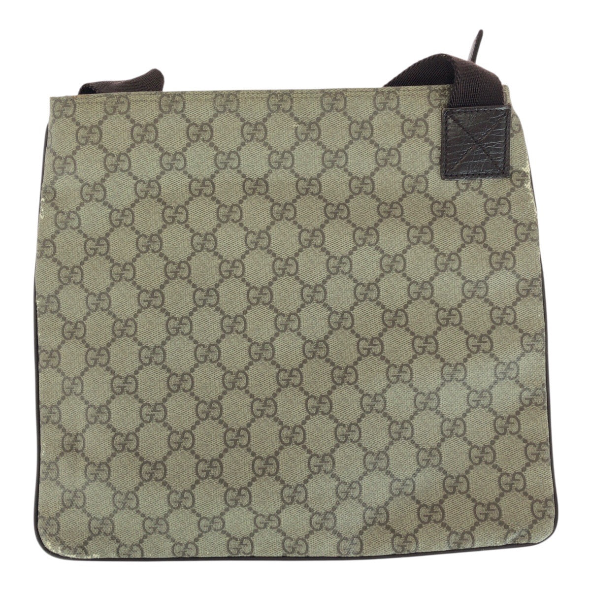 GUCCI グッチ ブラウン シルバー金具 GGスプリームキャンバス 141626 ショルダーバッグ メッセンジャーバッグ メンズ AB30
