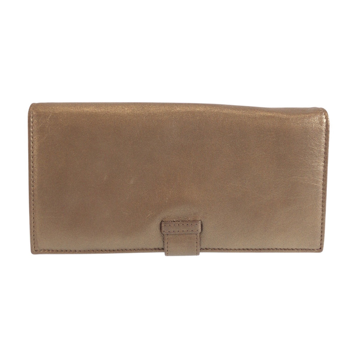 25021
LOEWE ロエベ ブロンズ ゴールド金具 レザー 長財布 ロングウォレット レディース ABP21