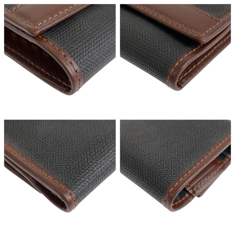 25022
Dunhill ダンヒル ブラウン ブラック レザー キーケース 6連 メンズ A8