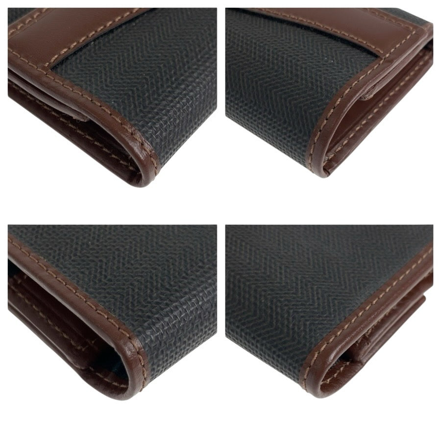 25022
Dunhill ダンヒル ブラウン ブラック レザー キーケース 6連 メンズ A8