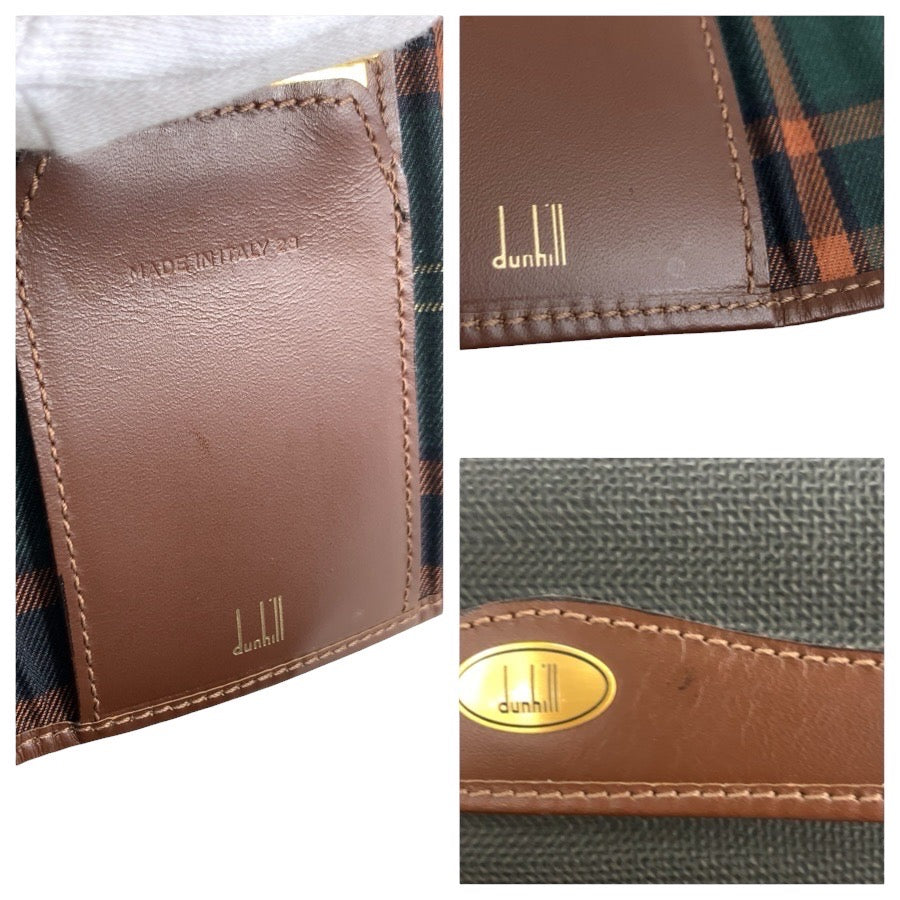25022
Dunhill ダンヒル ブラウン ブラック レザー キーケース 6連 メンズ A8