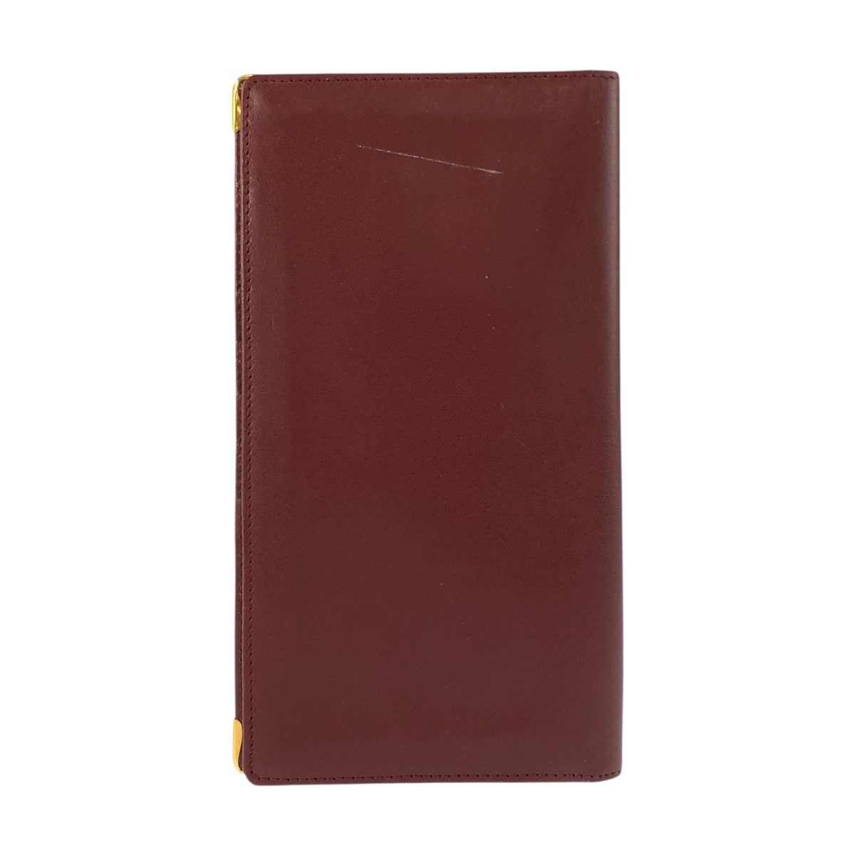 25024
CARTIER カルティエ マストライン ボルドー ゴールド金具 レザー 長財布 札入れ メンズ AB8