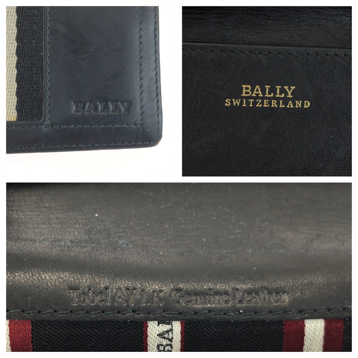 25027
BALLY バリー トレインスポッティング ブラック ホワイト レザー カードケース 名刺入れ メンズ AB5